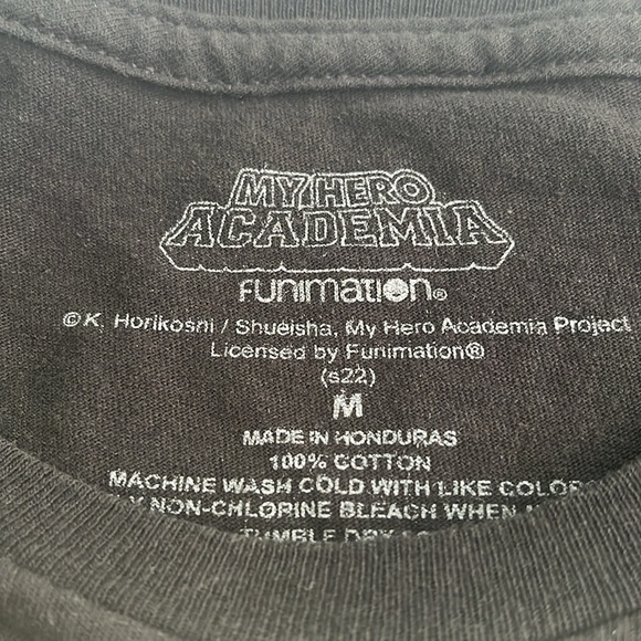 🔰MY HERO ACADEMIA 🔰T Shirts / Black/ Size M / funimation - Picture 3 of 6